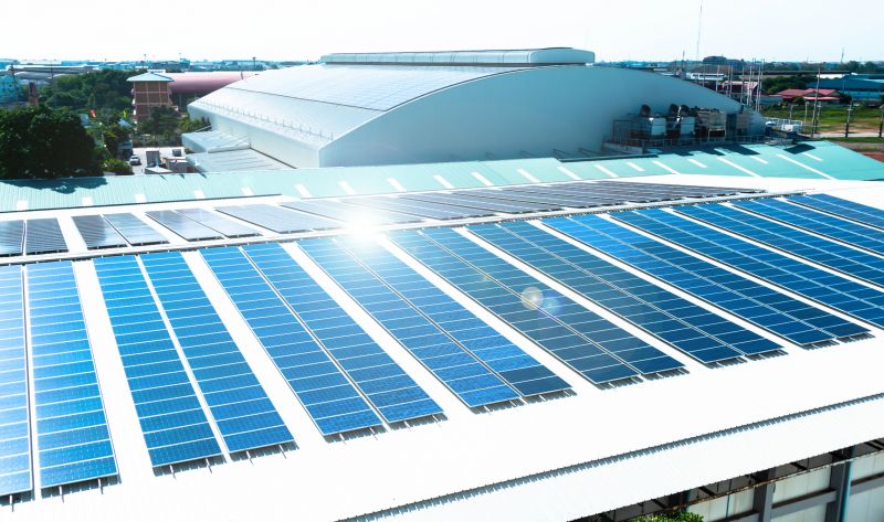 Commercial Solar Installation detail