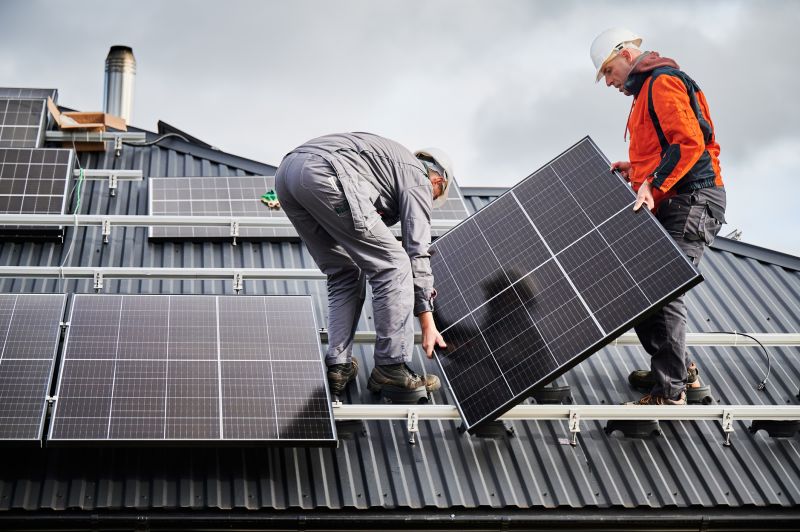 Home Solar Panels Installation detail