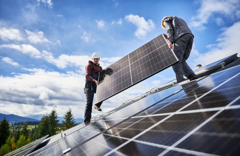 Home Solar Panels Installation detail